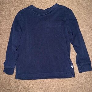 White and Navy Long Sleeve Kids Shirts